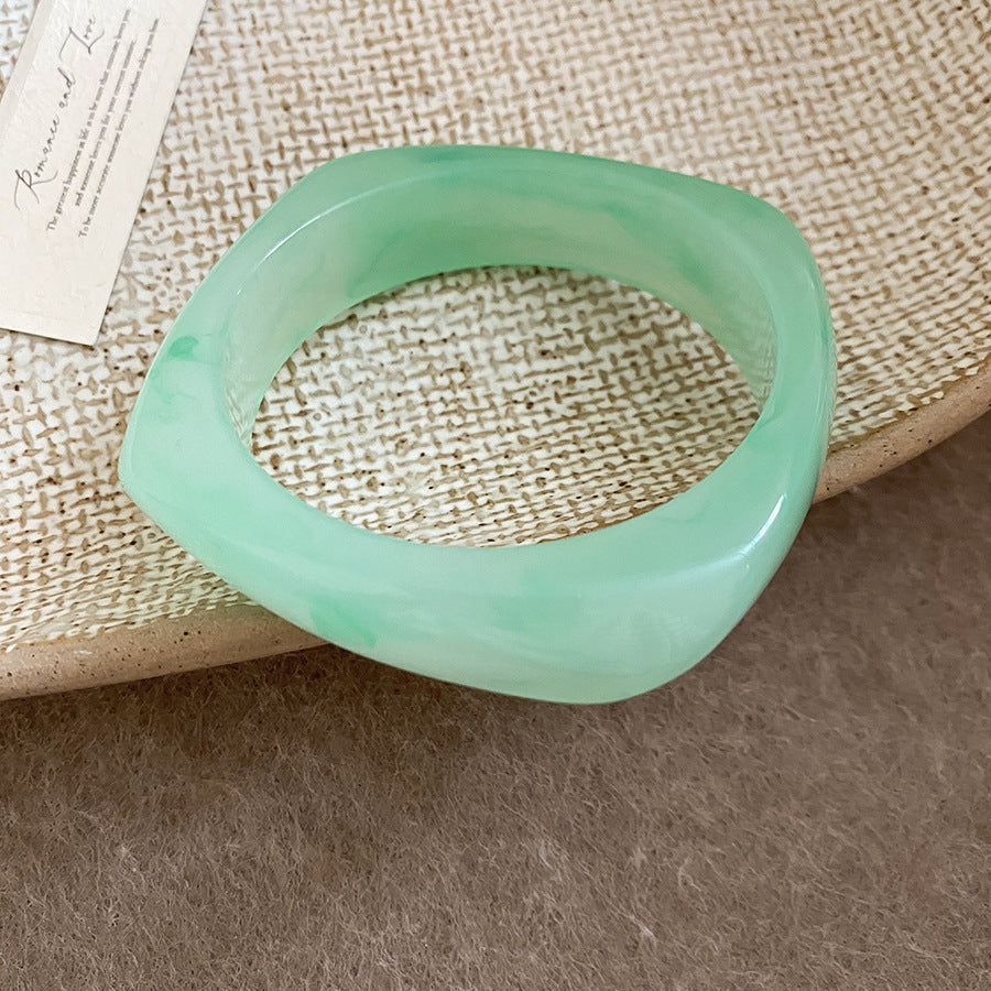 Acrylic Glossy Blooming Korean Style Simple Light Luxury Bracelet