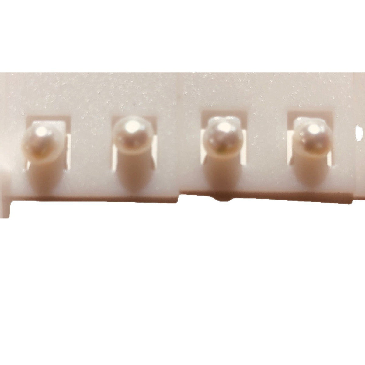 Freshwater Pearl Ear Near Round Sier Needle French Stud Earrings