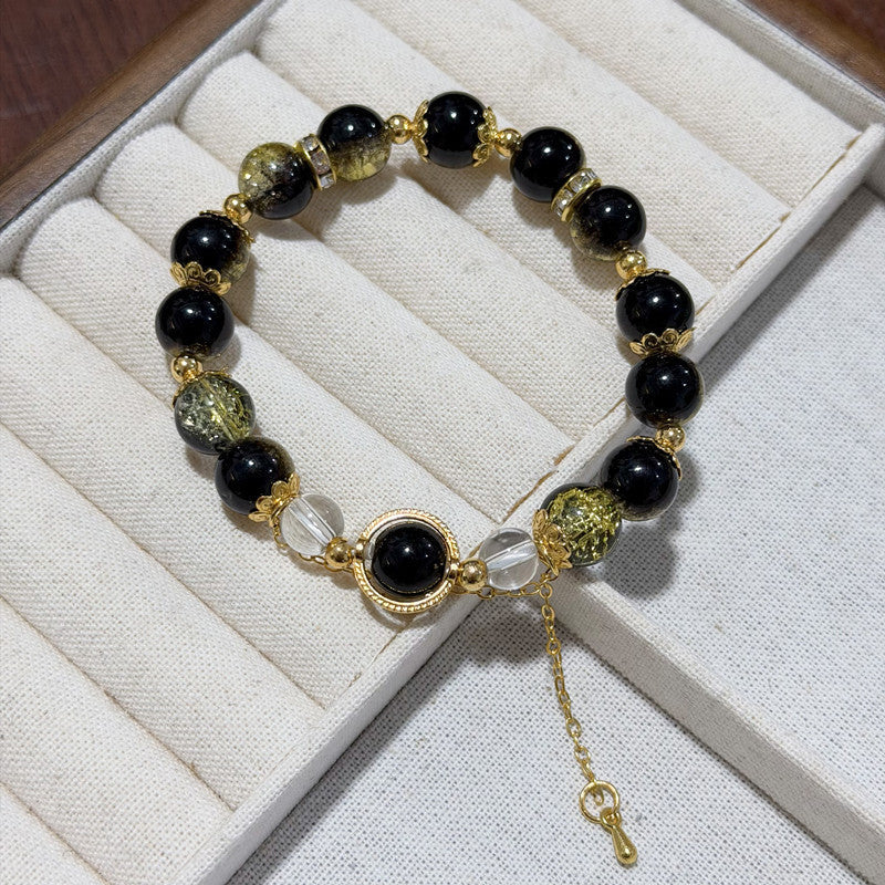 National Fashion Lucky Fortune Pony Life Niche Retro Couple Cinnabar Bracelet