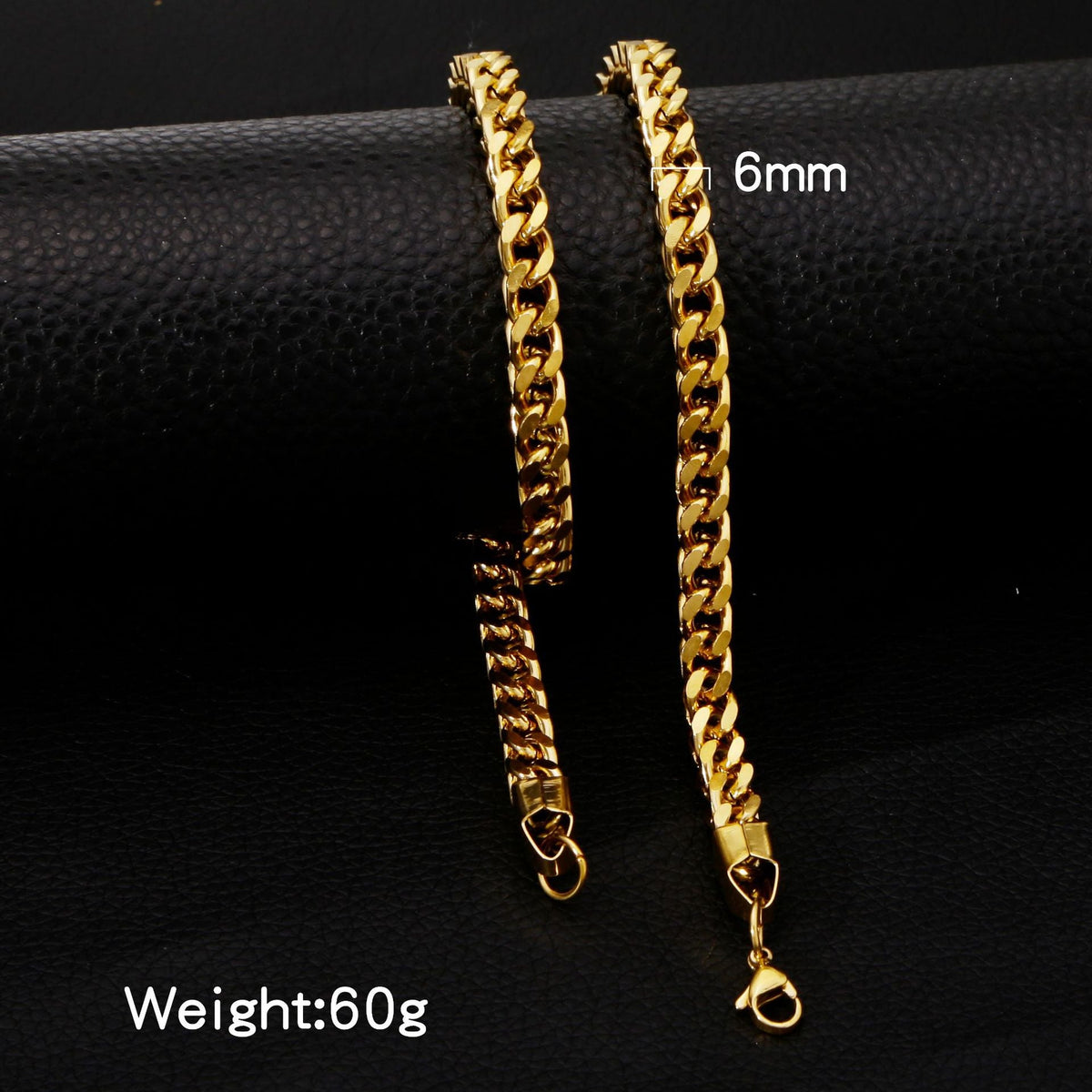 Positive Negative Square Chain Unisex Exaggerated Hip Hop Punk Design Necklace