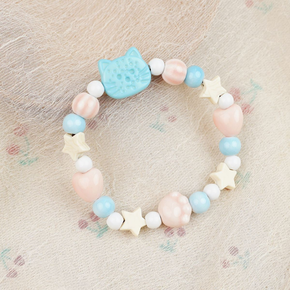 Ceramic Painted Pottery Beads Female Literary Bracelet