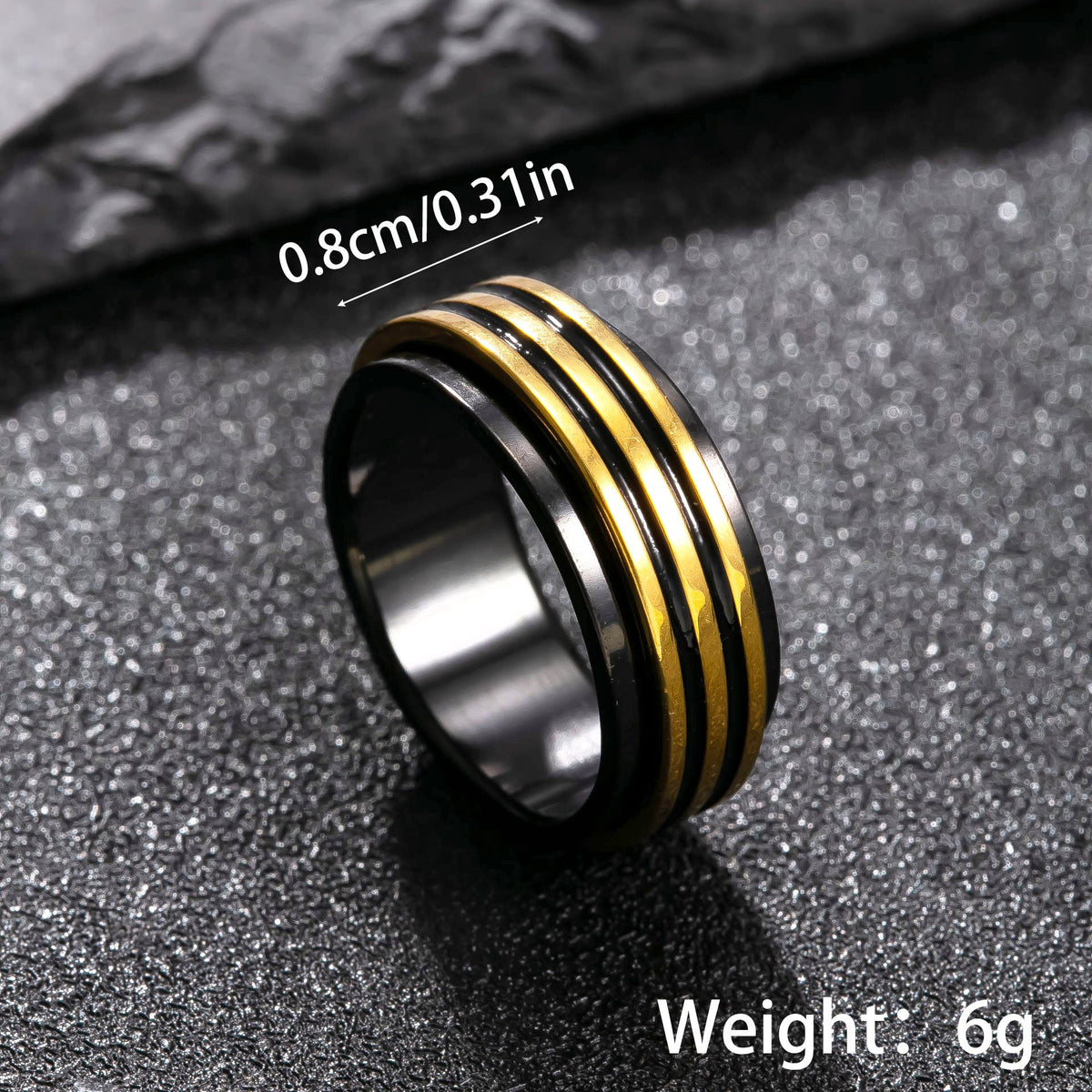Men's Titanium Steel Trendy Fashion Casting Love Owl Rings