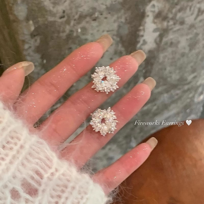 Flower Female Seaside Vacation Dopamine Fashion Temperament Earrings