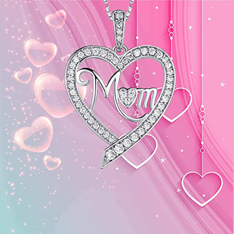 Glamorous Shi Mother's Day Gift Heart-shaped Necklaces