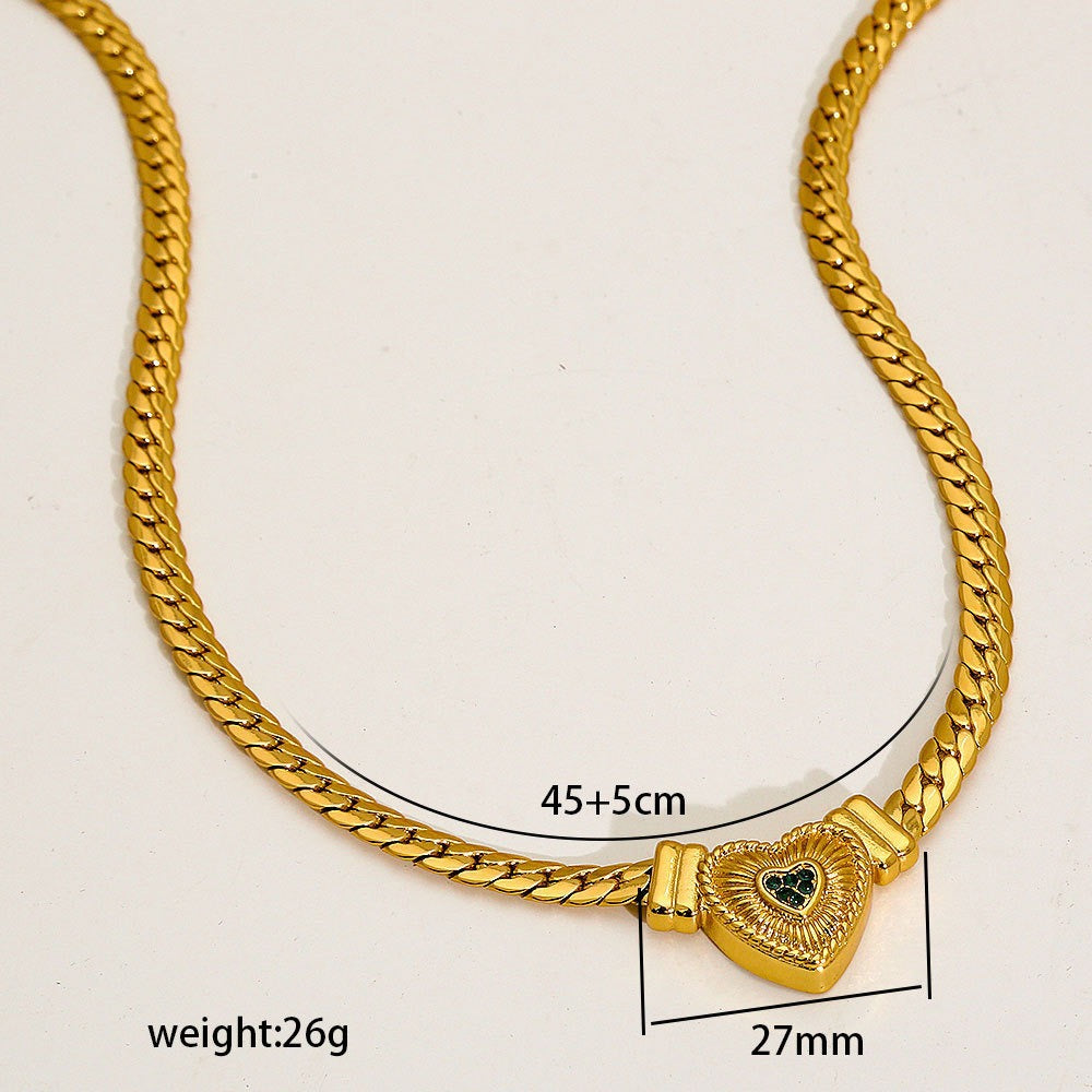 Light Luxury Fashionable Thick Cuban Link Chain Necklaces