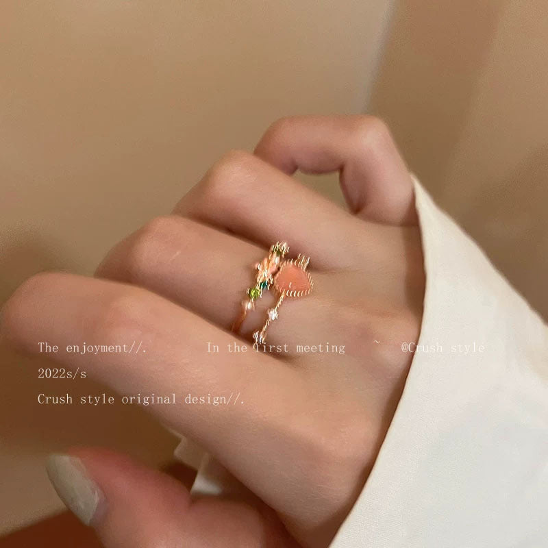 Special Interest Light Luxury High Sense Index Finger Unique Retro Rings