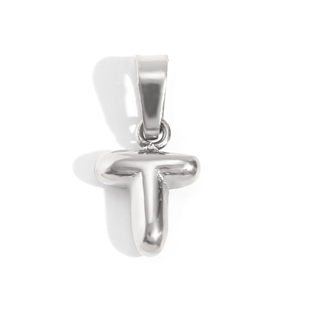 Bubble English Stainless Steel Gold Plated Pendant