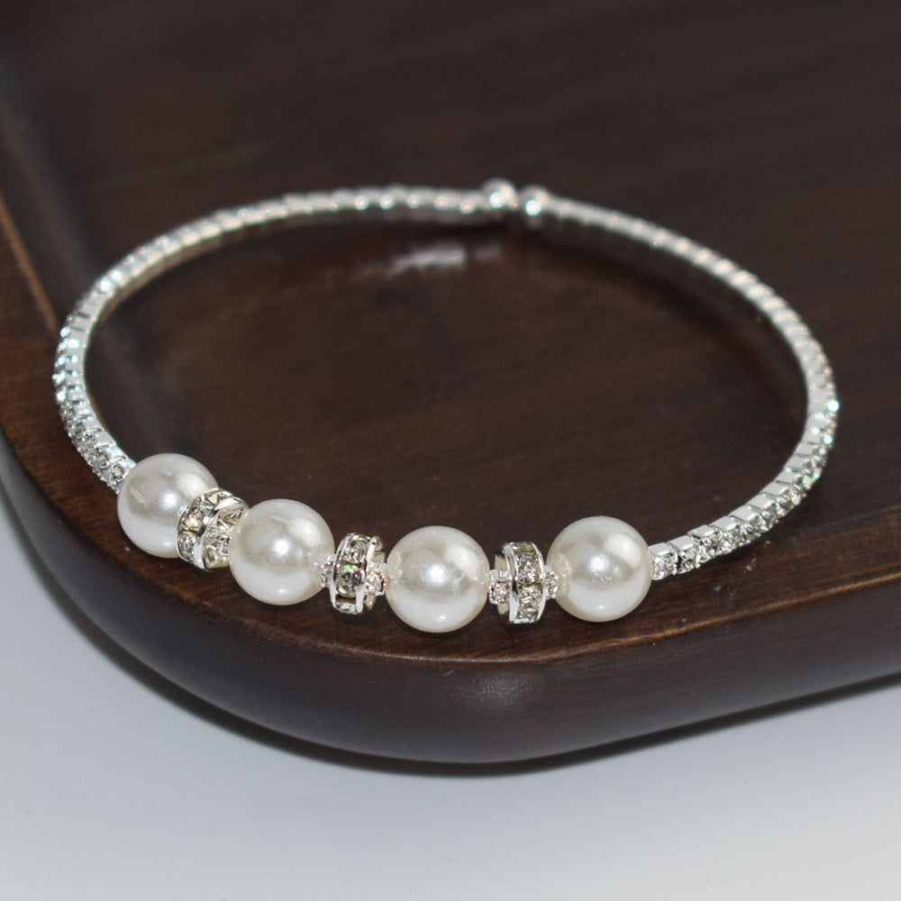 Women's Korean Style Personalized Fashion Mixed Alloy Open Bracelet