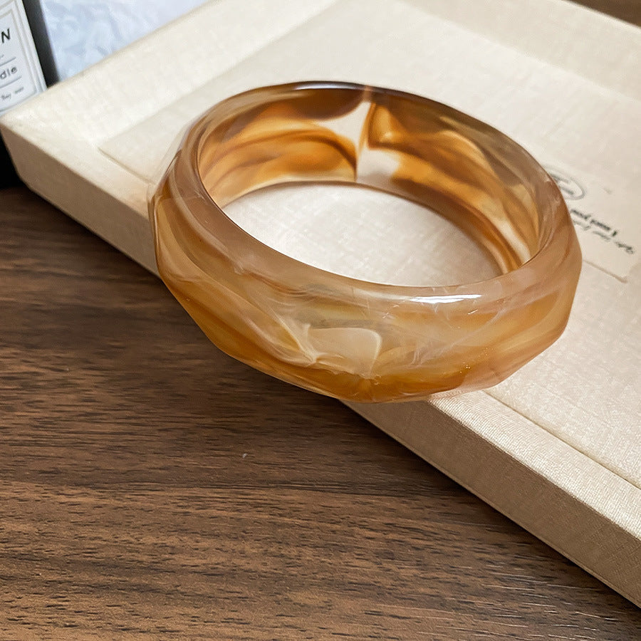 Acrylic Glossy Blooming Korean Style Simple Light Luxury Bracelet