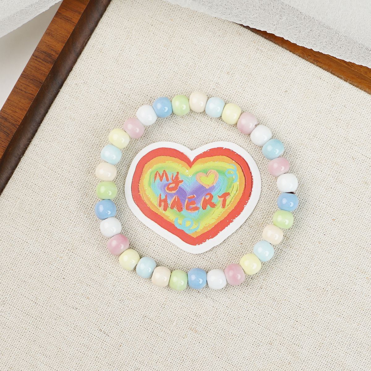 Ceramic Painted Pottery Beads Female Literary Bracelet