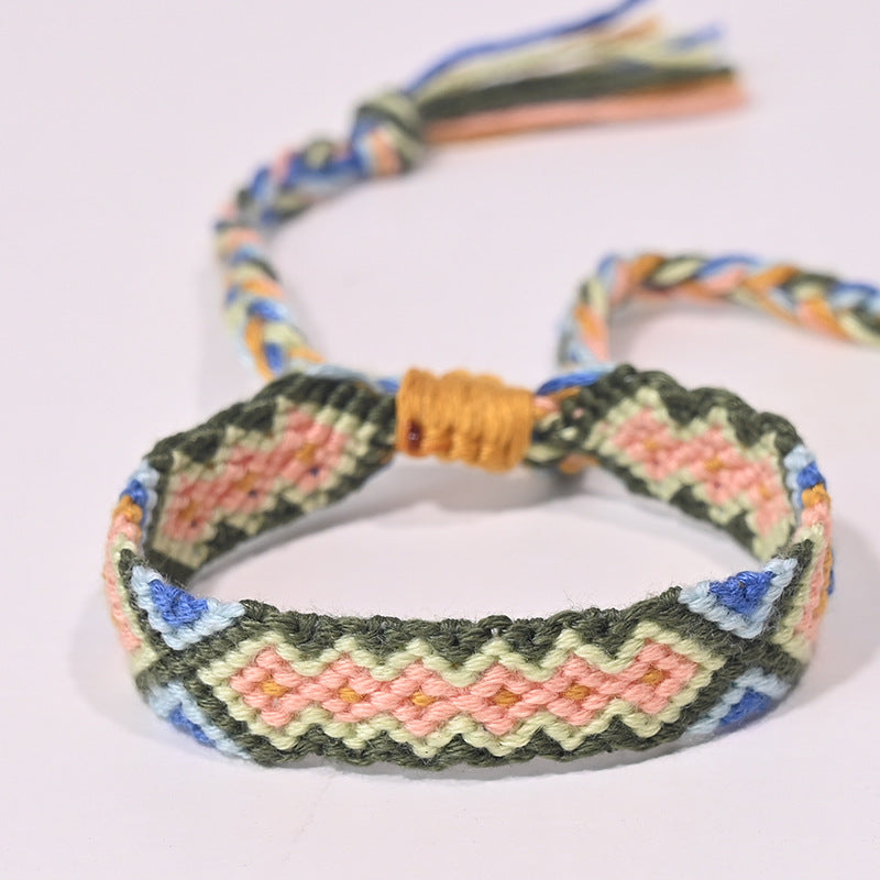 Stepped Into Nepal Ethnic Style Hand-knitted Bracelets