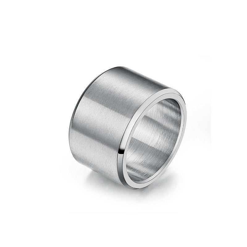 Men's Wide Titanium Steel Temperament Thumb Hand Rings