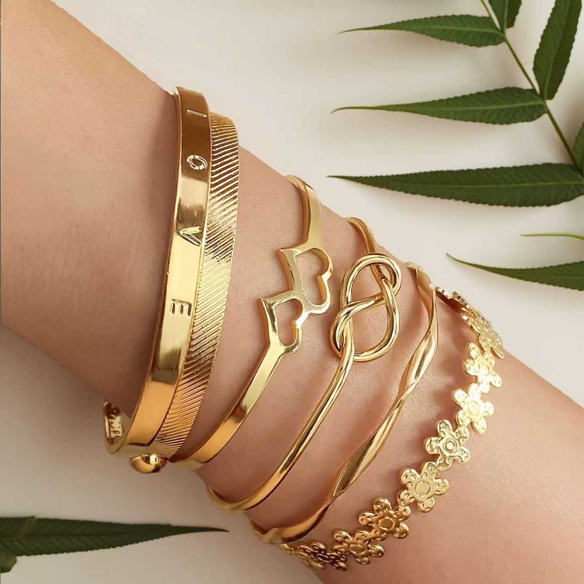 Personality Simple Chain Vintage Stylish Glossy Bracelets