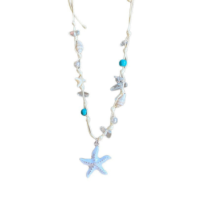 Women's Pearl Shell High-grade Light Luxury Minority Clavicle Necklace