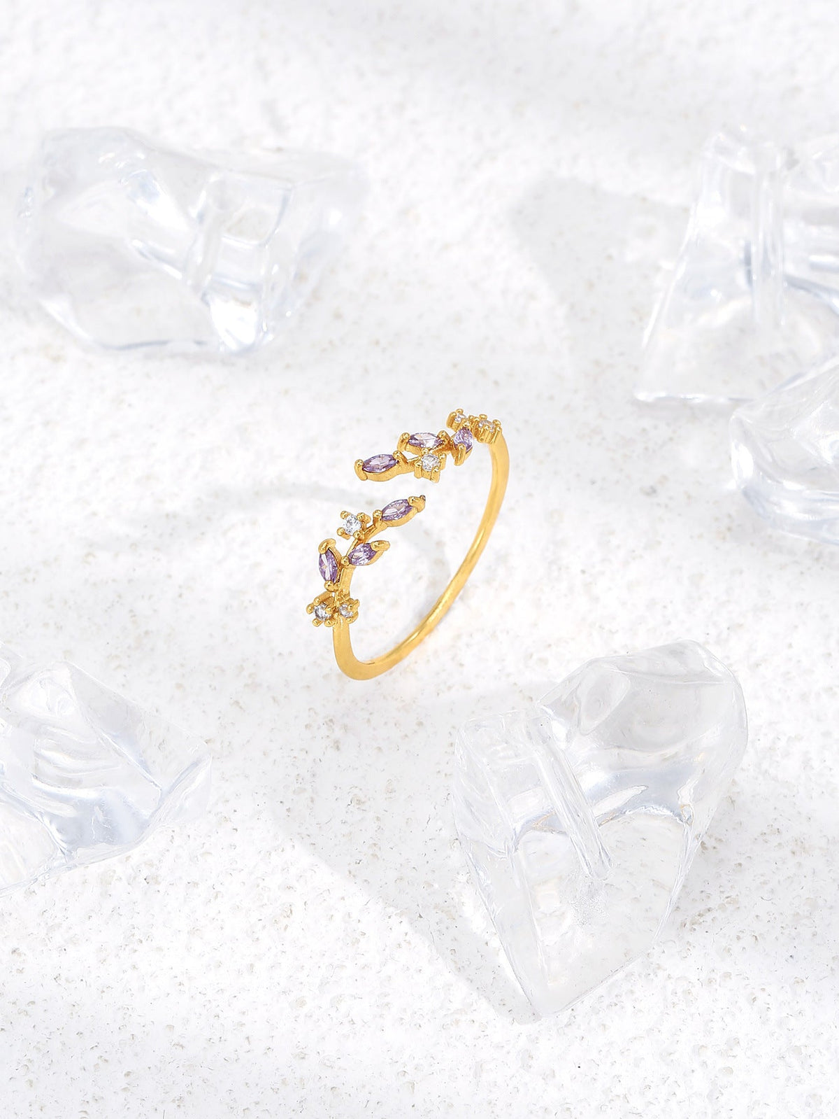 Flower Geometric Open Wheat Fashion Shank Rings