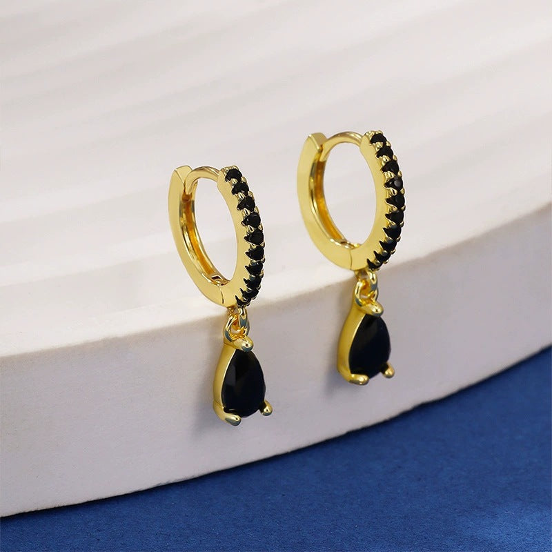 French Style Small Refined Zircon Affordable Luxury Fashion Temperamental Stud Earrings