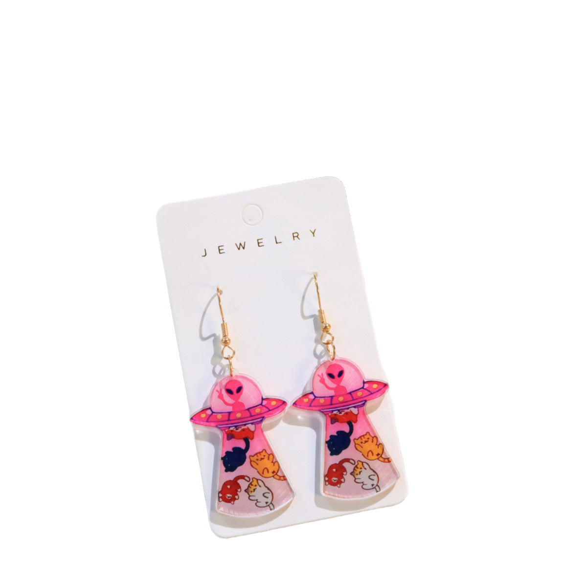 Women's Personalized Funny Alien Cat Animal Daily Party Earrings