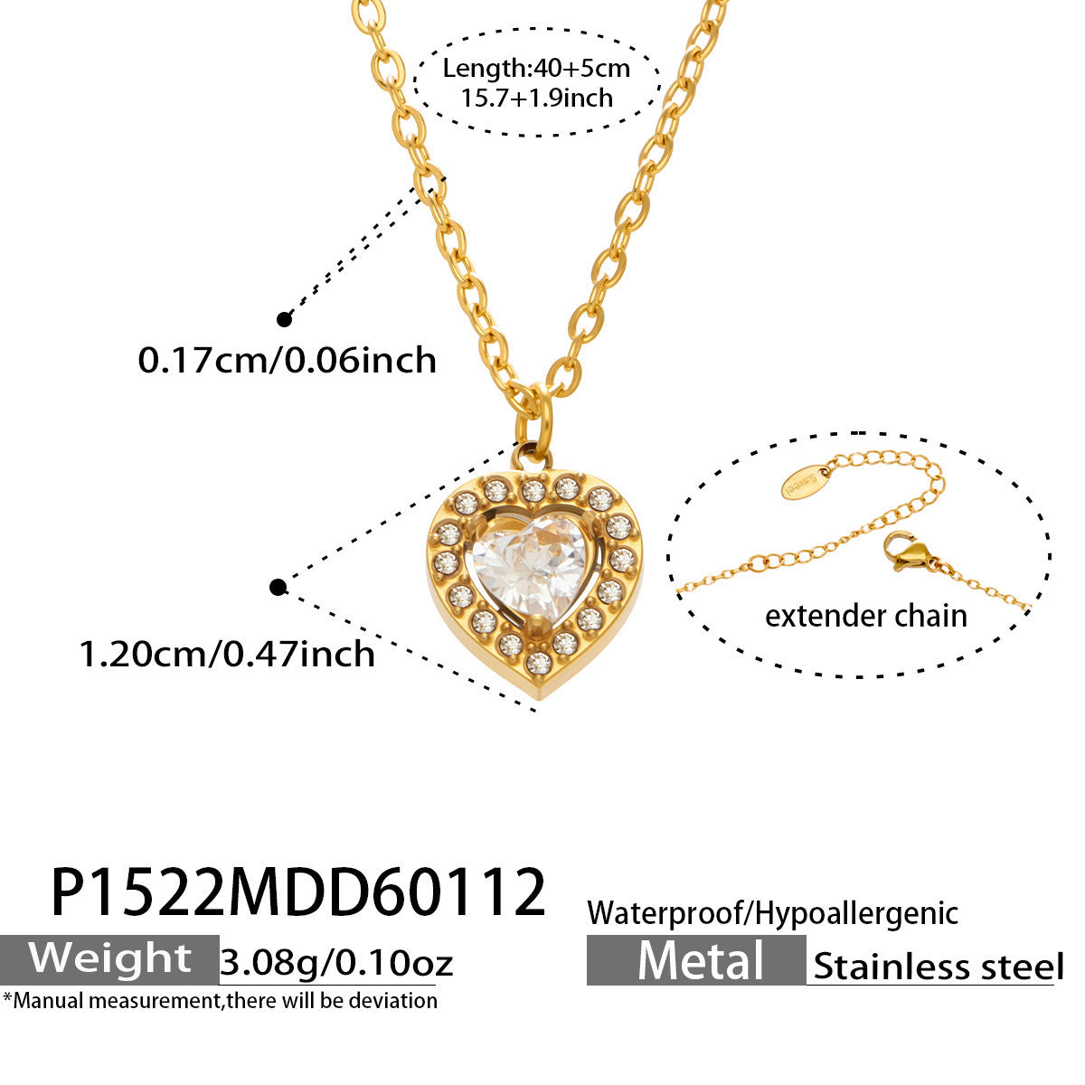 Flash Zircon Stainless Steel Combination Exquisite Gorgeous Full Jewelry Set
