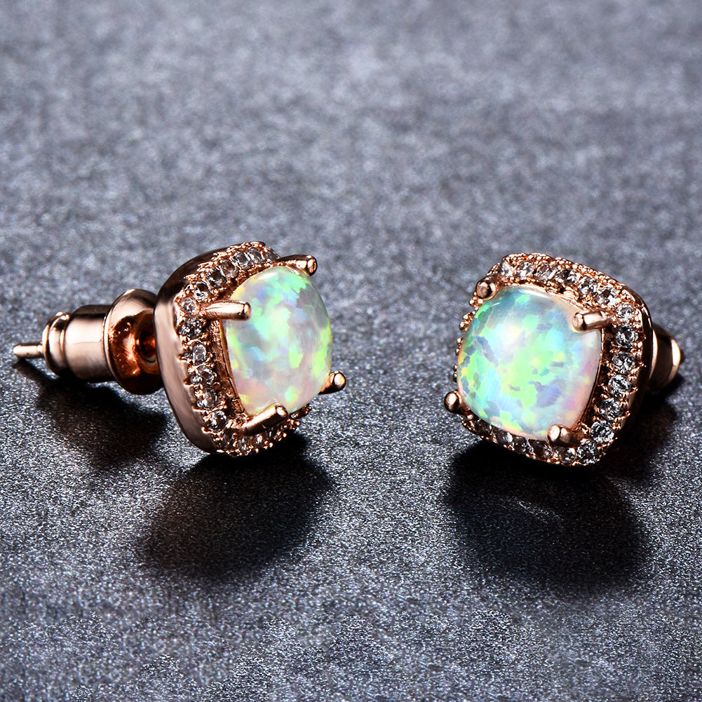 Korean Style Fashion Ear Clips Diamond Full Rhinestone Zircon Earrings