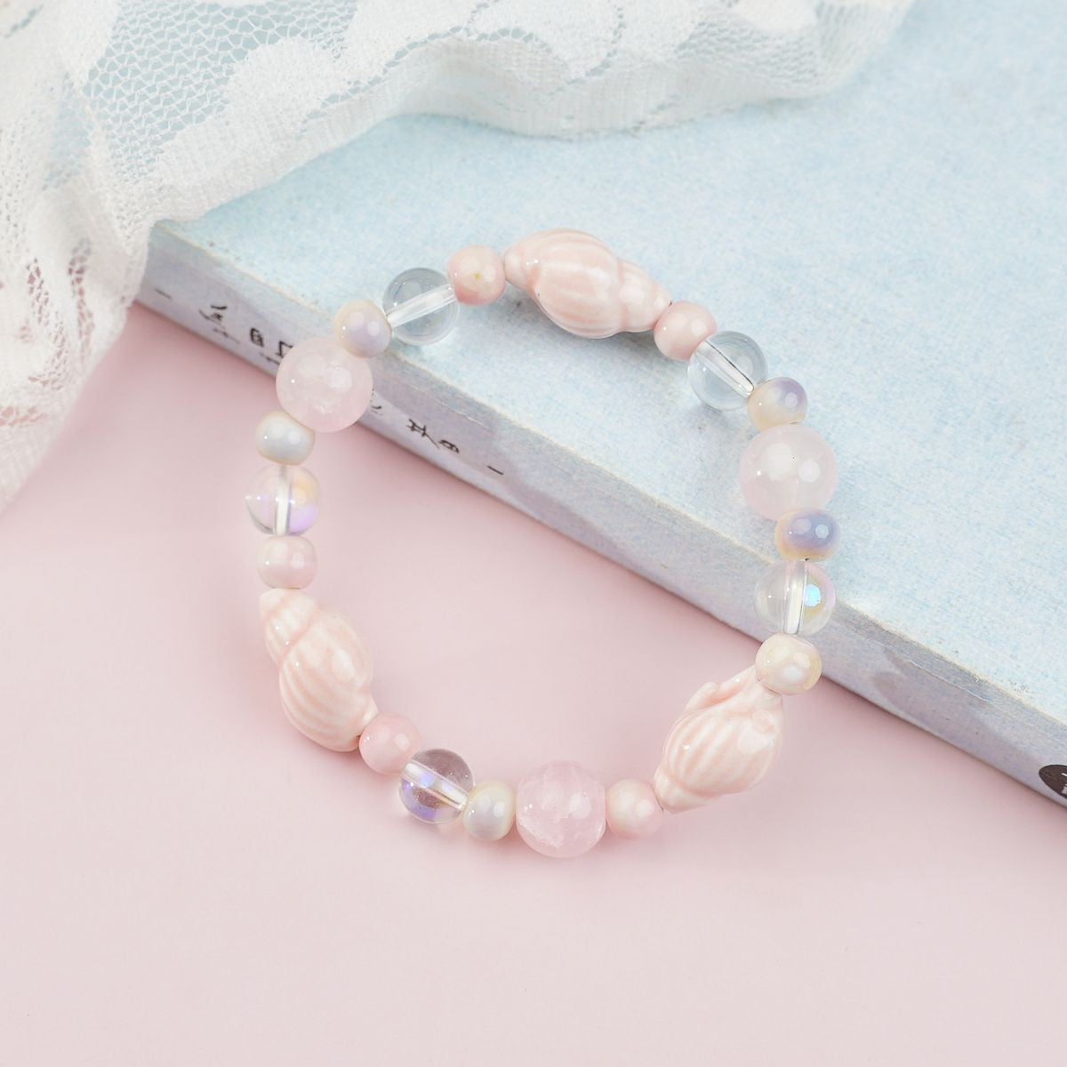 Ceramic Painted Pottery Beads Female Literary Bracelet