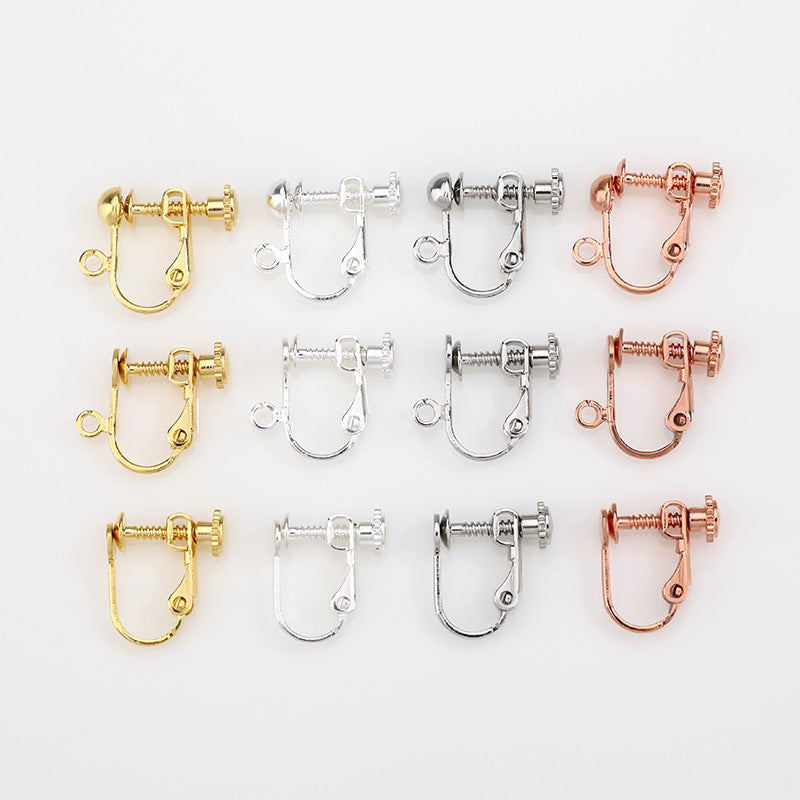 Screw Without Piercing Adjustable Spiral Hair Pin Ear Clip