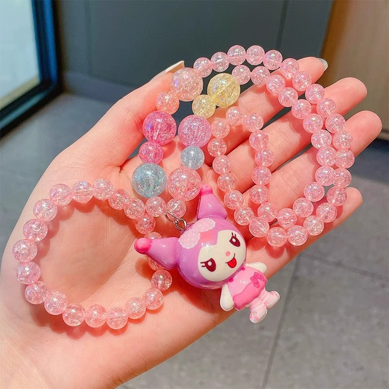 Women's & Children's Decorative Crystal Princess Set Of Ornaments Necklaces