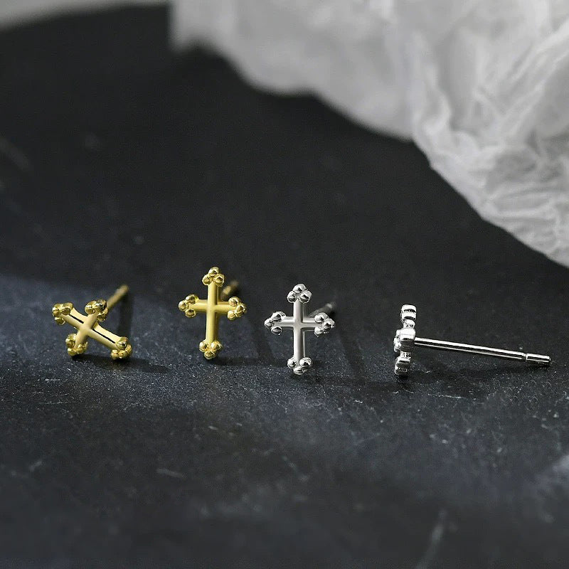 Pure Sier Cross Niche Design Indifference Trend Simple Petite Rings