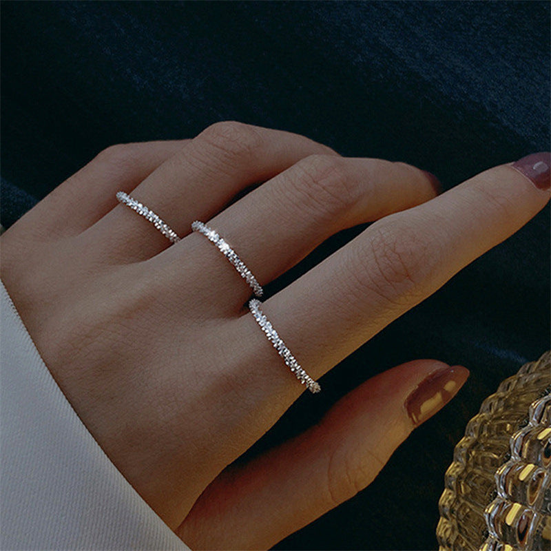 Women's French Retro Simple Light Luxury High-grade Cold Style Index Finger Ring