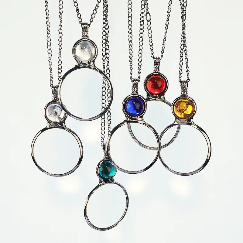 Mother's Day Alloy Magnifying Glass Gift Decorations Decoration Mother Small Pendant
