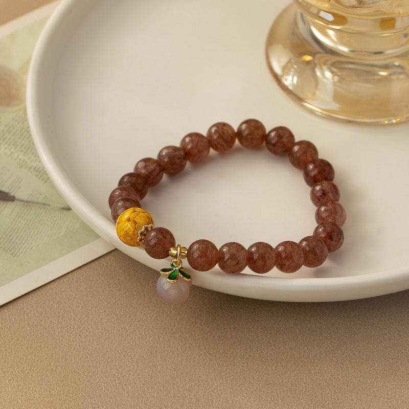 Women's Ancient Frog Skin Vintage Glass Chinese Style Bracelet