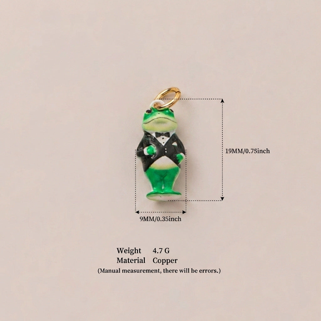 Cartoon Little Animal Piggy Chef Lion Teacher Pendant