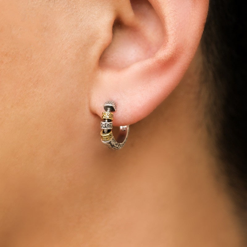Men's Sense Siering Pu Handsome Ear Boys Niche Single Rings