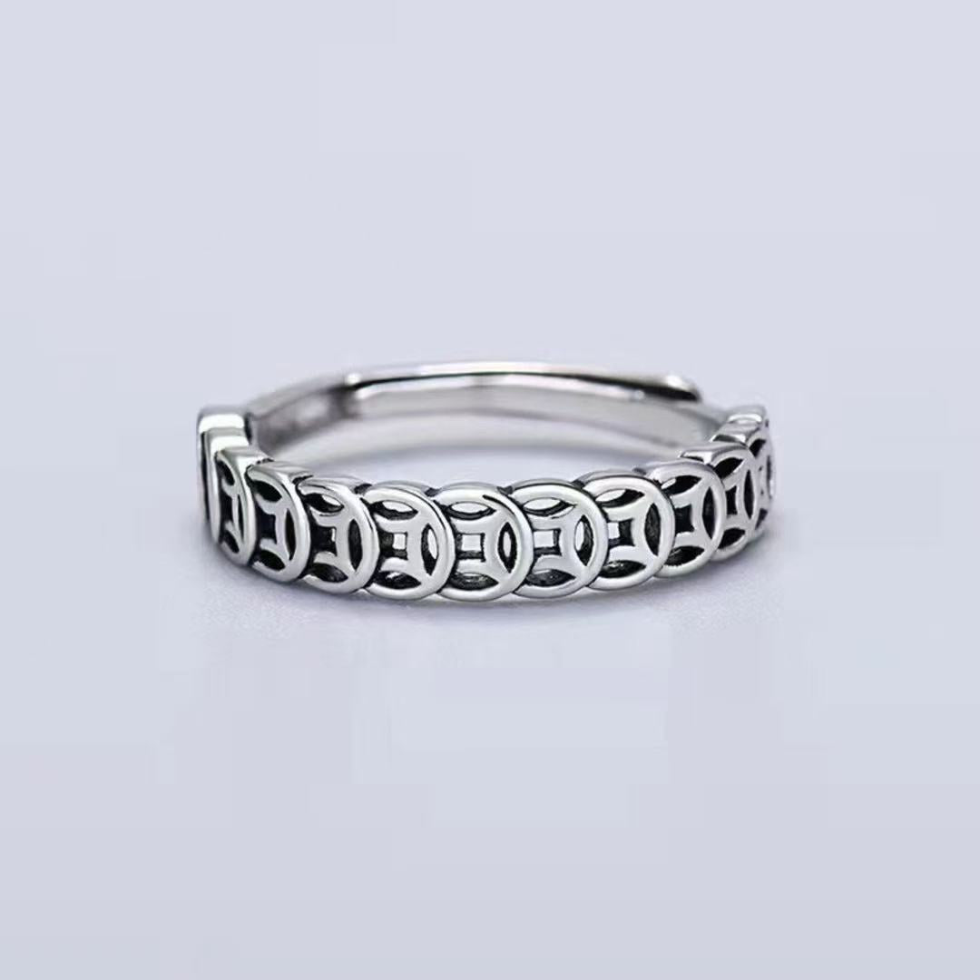 Fashion Wrap-around Open Money Drawing Luck Rings