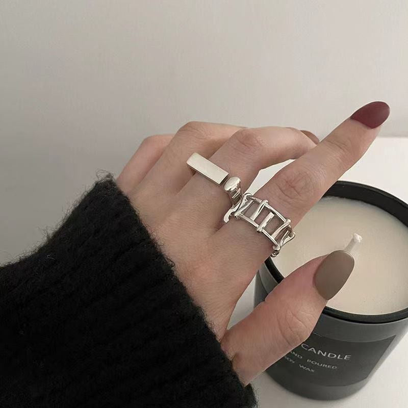 Personalized Fence Female Trendy Niche Advanced Design Sweet Cool Index Ring