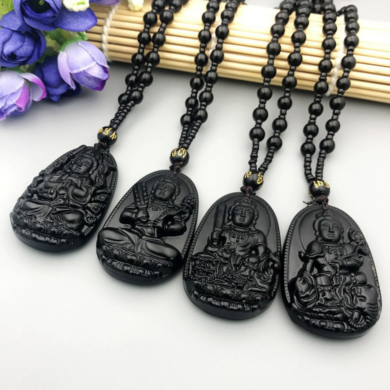 Women's & Men's Chinese Zodiac Eight Patron Saints Birth Buddha National Pendants