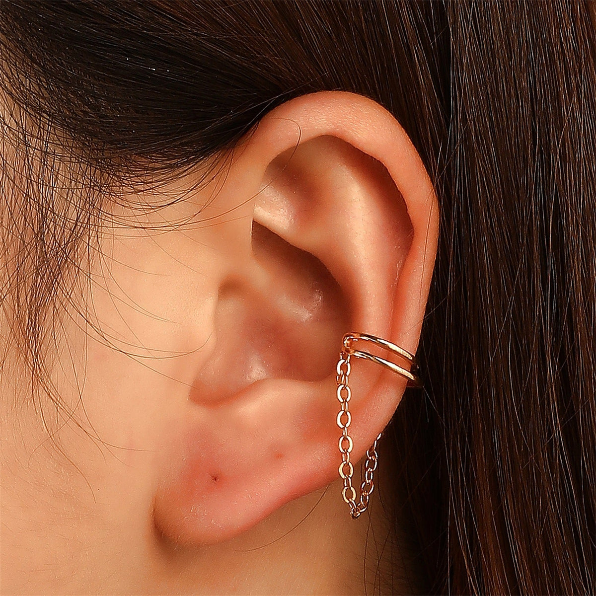 Simple Chain Single Personalized Temperamental Tassels No Pierced Fairy Ear Clip