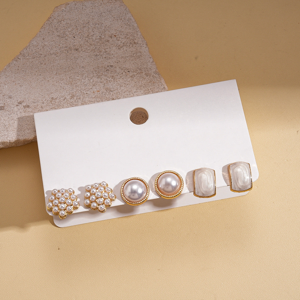 Flower Pearl Tassel Light Luxury High-grade Ear Rings
