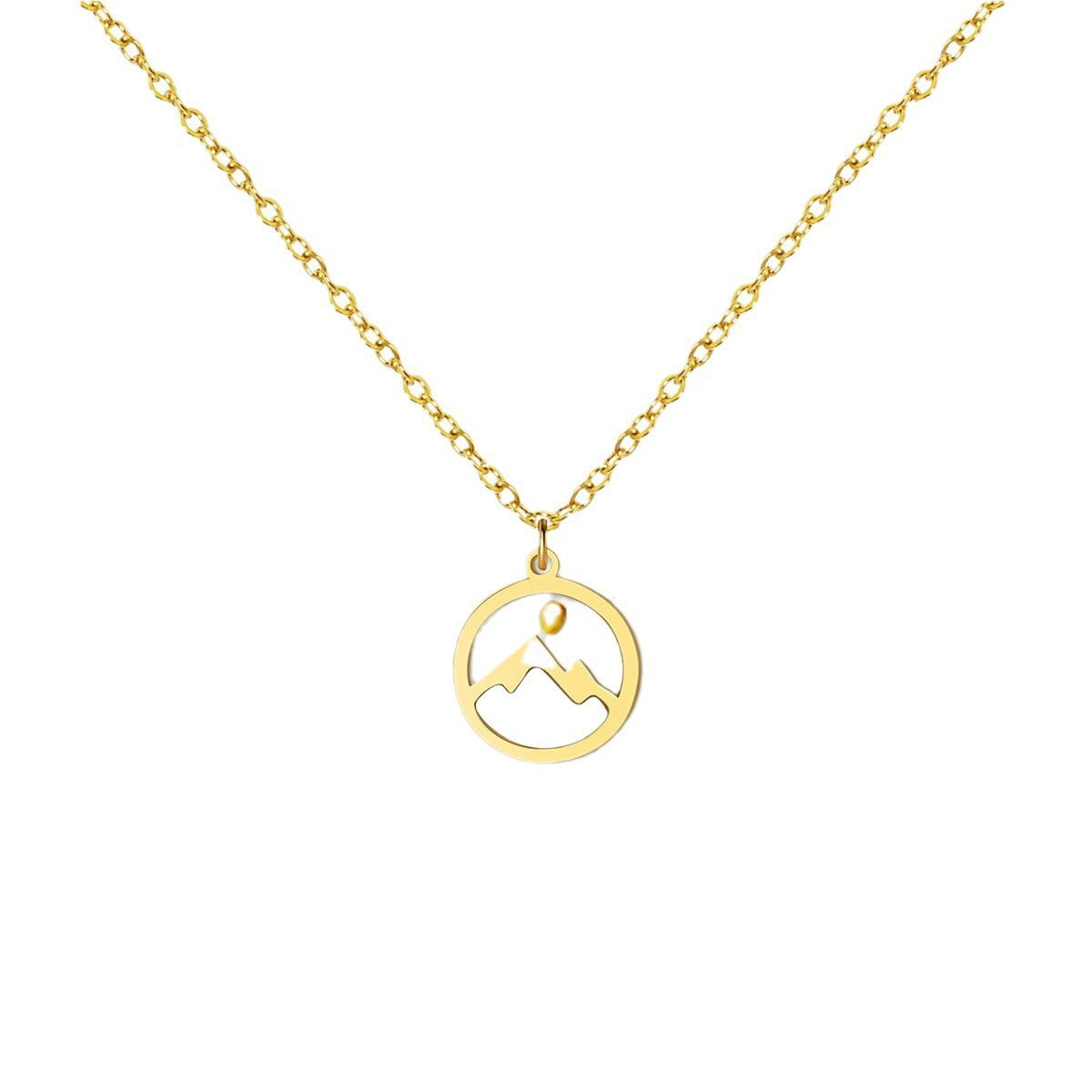 Women's & Men's Stainless Steel Mustard Seed Fashion Female Niche Vegetable Necklace