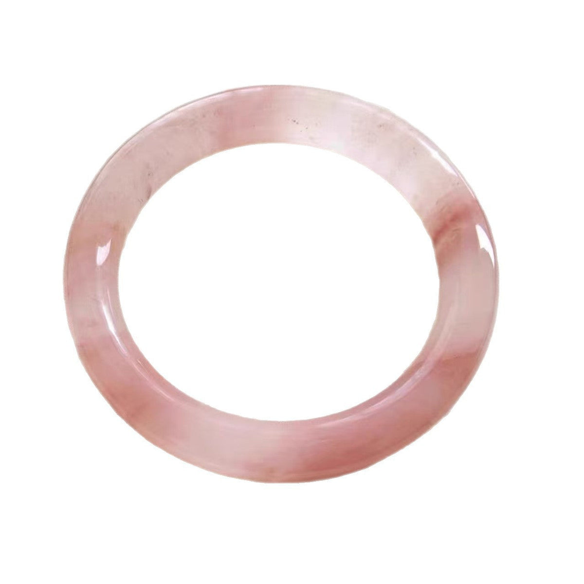 Women's Jade Pink Crystal Round Bar Girlfriends Han Chinese Bracelet