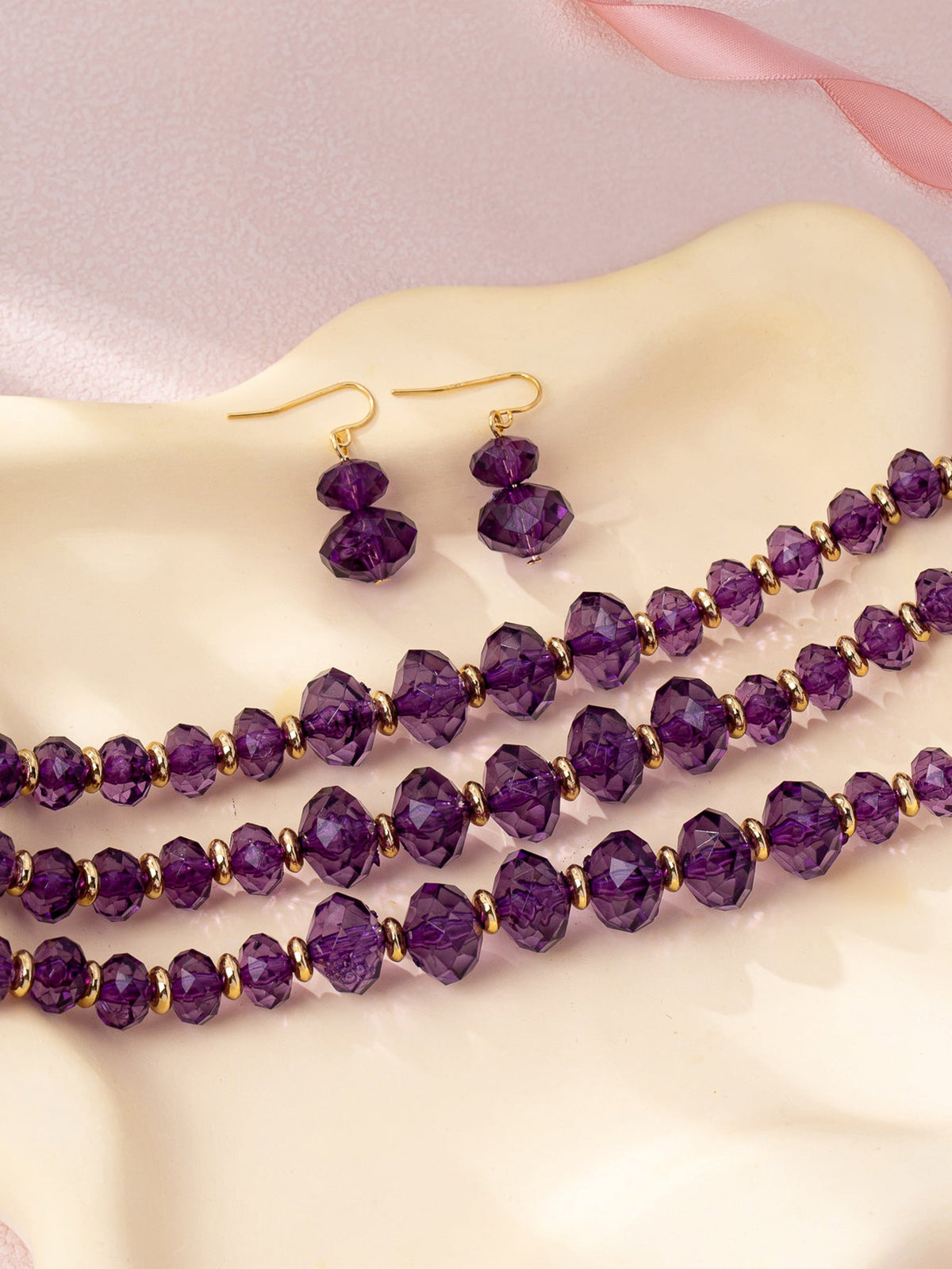 Women's Crystal Suite Retro Affordable Luxury Fashion Earrings