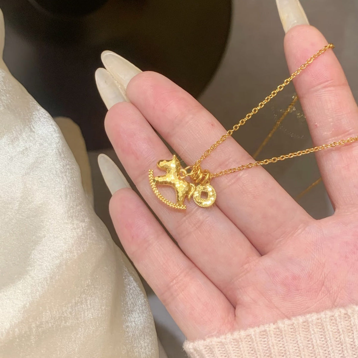 Women's Mush Ice Soon Rich Small Wooden Jewelry Set