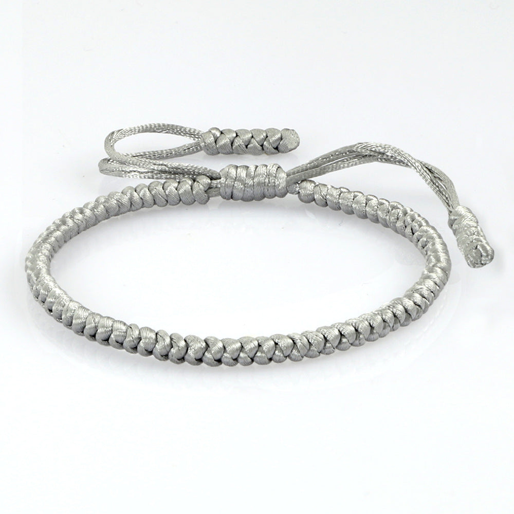 Women's & Men's Vintage Silk Carrying Strap Blessing Knot Wrist Diamond Bracelets