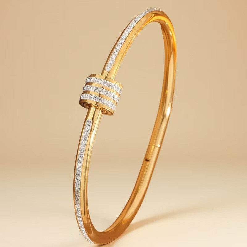 Stainless Steel Light Luxury Stylish Simple Bracelet