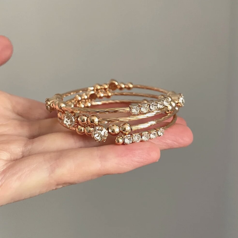 Acrylic Irregular Retro Unique Design Niche Simple Bracelet