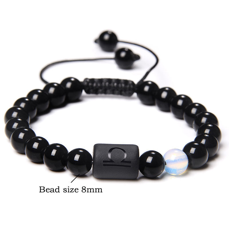 Women's & Men's Twee Constellation Woven Stone Beaded Adjustable Bracelet