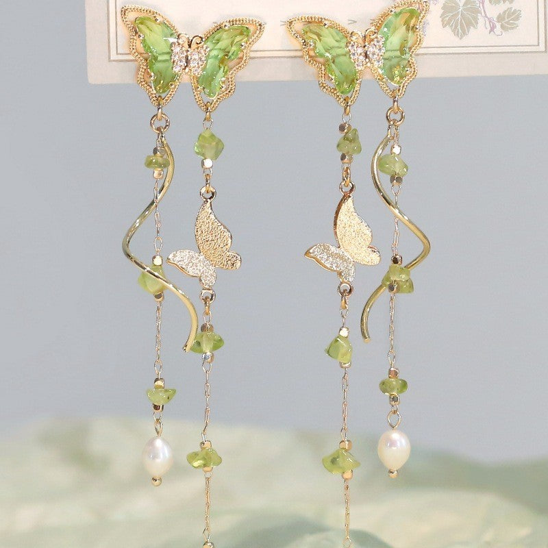 Women's Style Fairy Butterfly Three-dimensional For Sweet Earrings