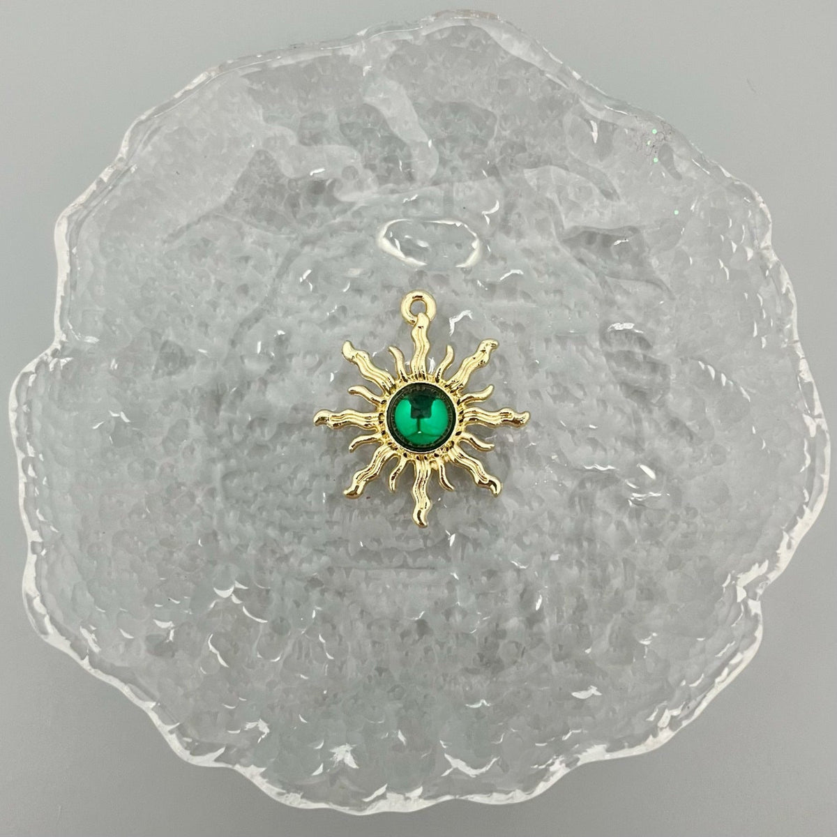 Alloy Baroque Water Transparent Series Gem Sunflower Necklaces