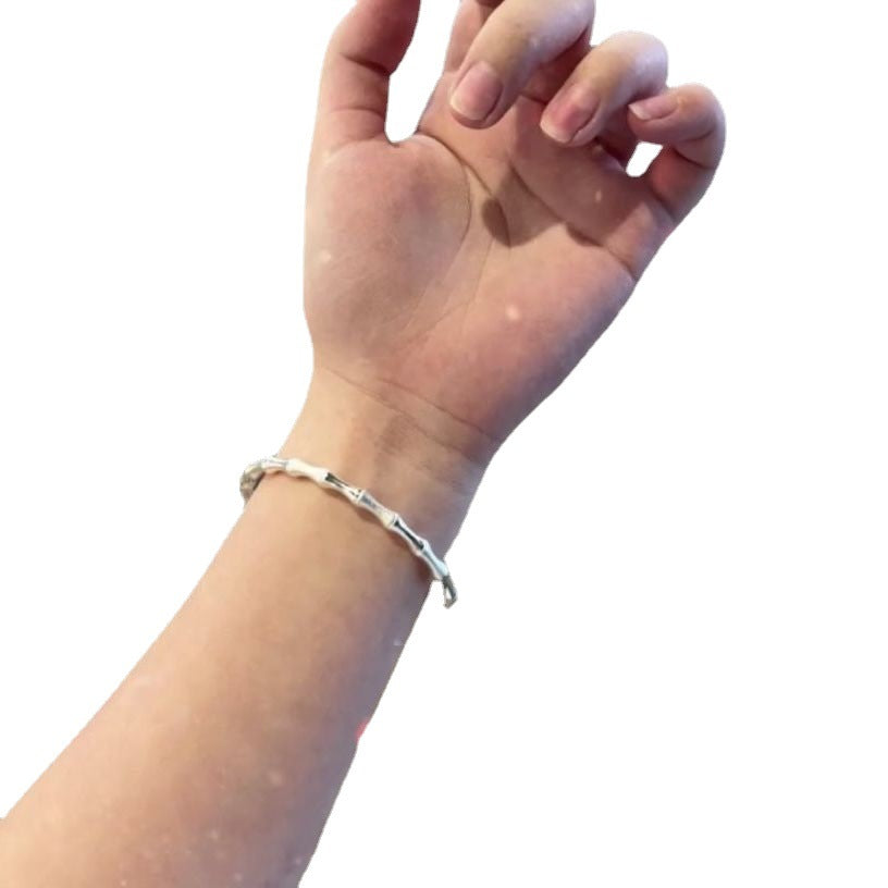 Glazed Surface Matte Bamboo Female Retro Bracelets