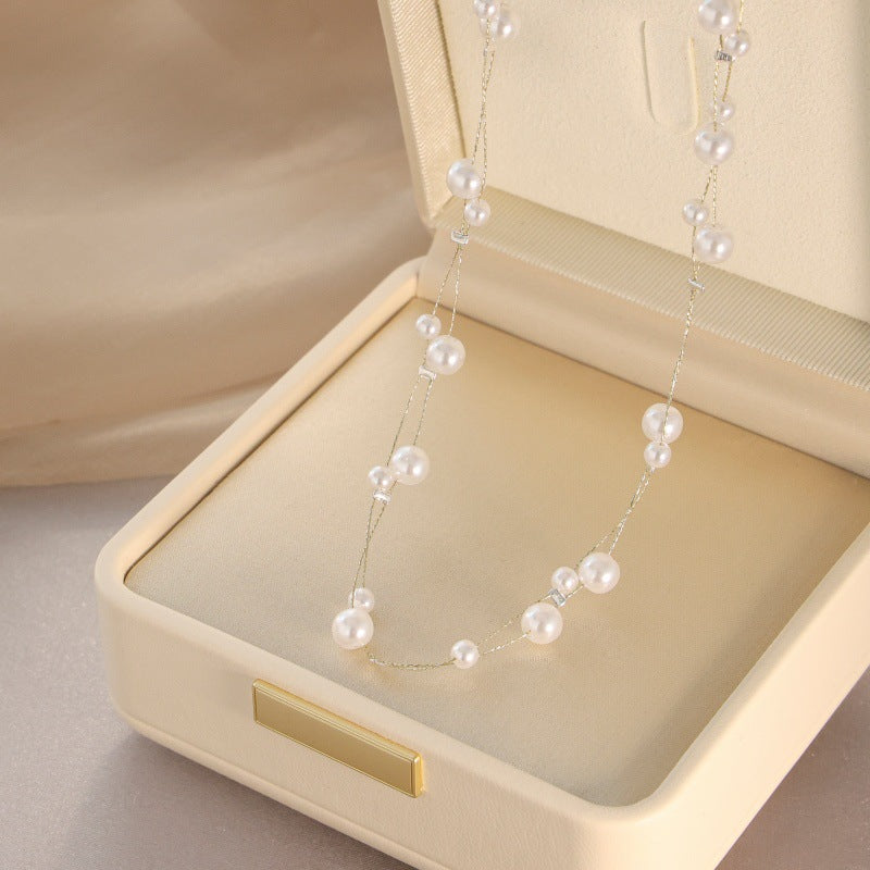 Sweater Chain Light Luxury High Sense Of Design Elegant Female Necklaces