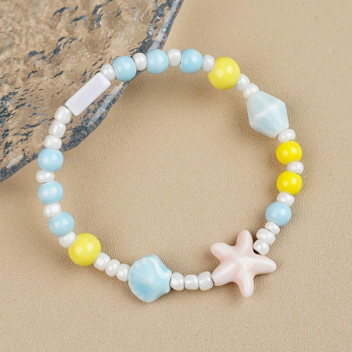 Ceramic Painted Pottery Beads Female Literary Bracelet